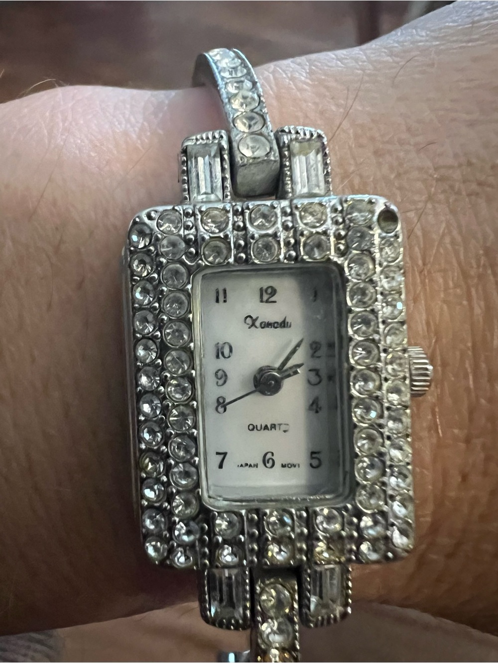 Xanadu Silver Crystal Bracelet Watch for Women - Silver